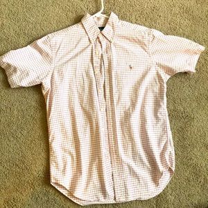 Men’s polo shirt sleeve button down